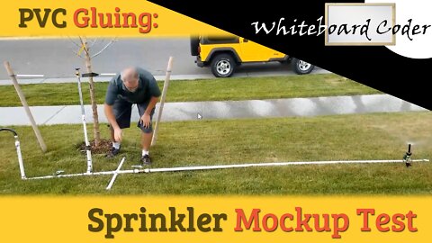 PVC Gluing: Sprinkler Mockup Test