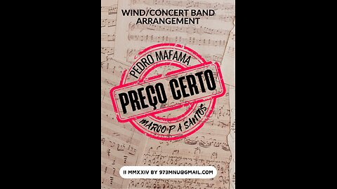 PREÇO CERTO (Pedro Mafama) | Wind/Concert Band Arrangement