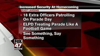 Police ramping up security measures at MSU during homecoming week