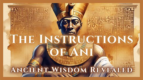 𓂀 Ancient Egyptian Wisdom Revealed: The Instruction of Ani (C. 16th-13th Centuries BCE) 📜
