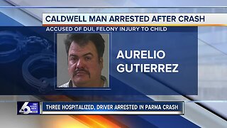 Caldwell man arrested for DUI after crash with minors in car