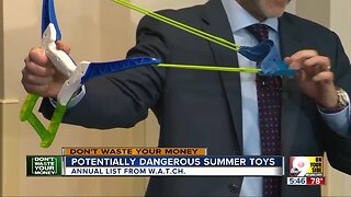 Beware dangerous summer toys