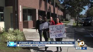 Students say Coronado High prevented them from protesting