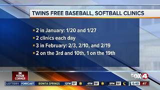 Twins hosting free baseball clinics