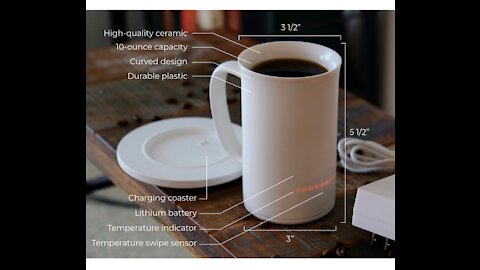 HAVA Mug - The Most Advanced, Self Heating Smart Mug.