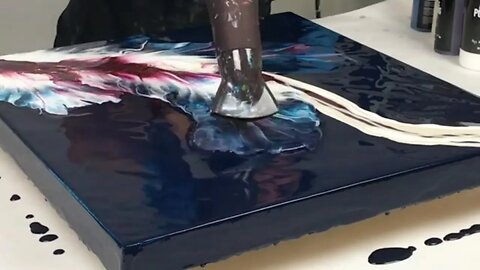 Acrylic Pour with a Hairdryer - Simple but Gorgeous Colors!