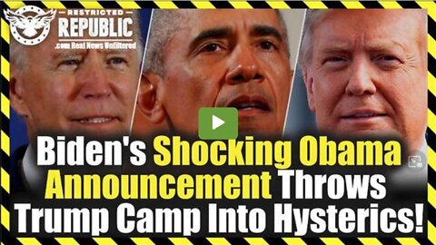 BIDEN’S SHOCKING OBAMA ANNOUNCEMENT THROWS TRUMP CAMP INTO HYSTERICS!