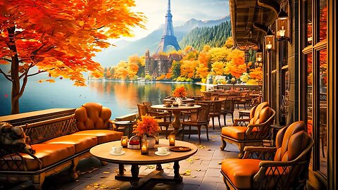 Smooth Jazz Relaxing Music in Cozy Coffee Shop Ambience ☕🍂 Autumn Jazz Music for Relax, Study,Work