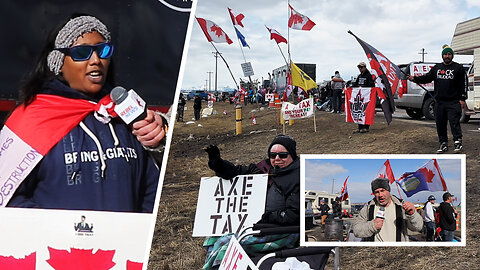 Protesters assemble in Calgary for seventh day in opposition to carbon tax