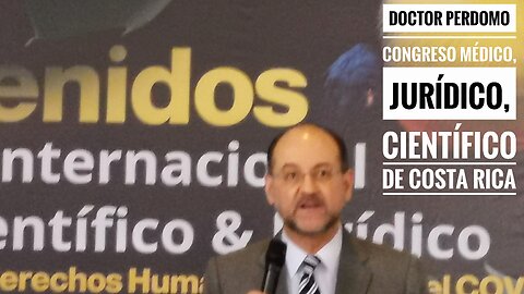 Doctor Perdomo en el congreso de San José, Costa Rica