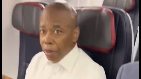 New York mayor Eric Adams gets confronted on a plane by an enraged pro-Palestine protester