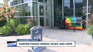 Niagara Falls spreads hope and music through painted street pianos