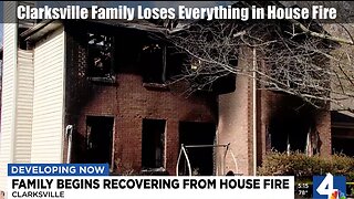 Clarksville, Tn. Family Loses Everything in House Fire