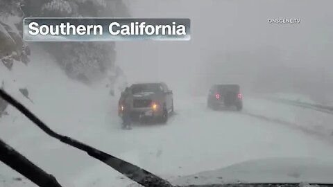 Historic winter storm hits Southern California, while southern states get heat wave
