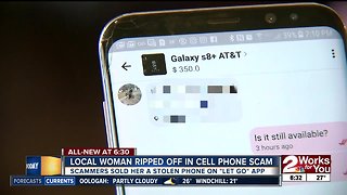 Local woman ripped off in cell phone scam