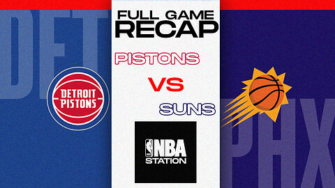 Phoenix Suns vs Detroit Pistons Game Recap Highlights | Oct 8 | 2023-24 NBA Preseason. #nba #rumble