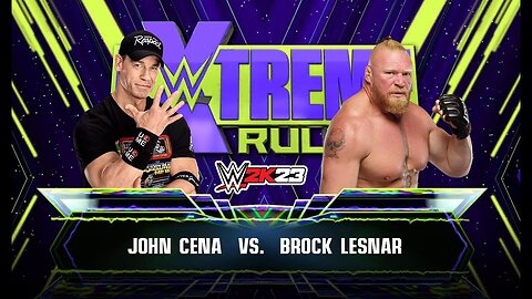 WWE 2k23 john cena vs Brock Lesnar