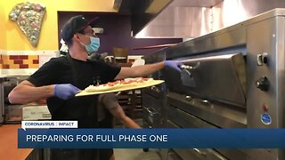 Restaurants preparing for full phase one