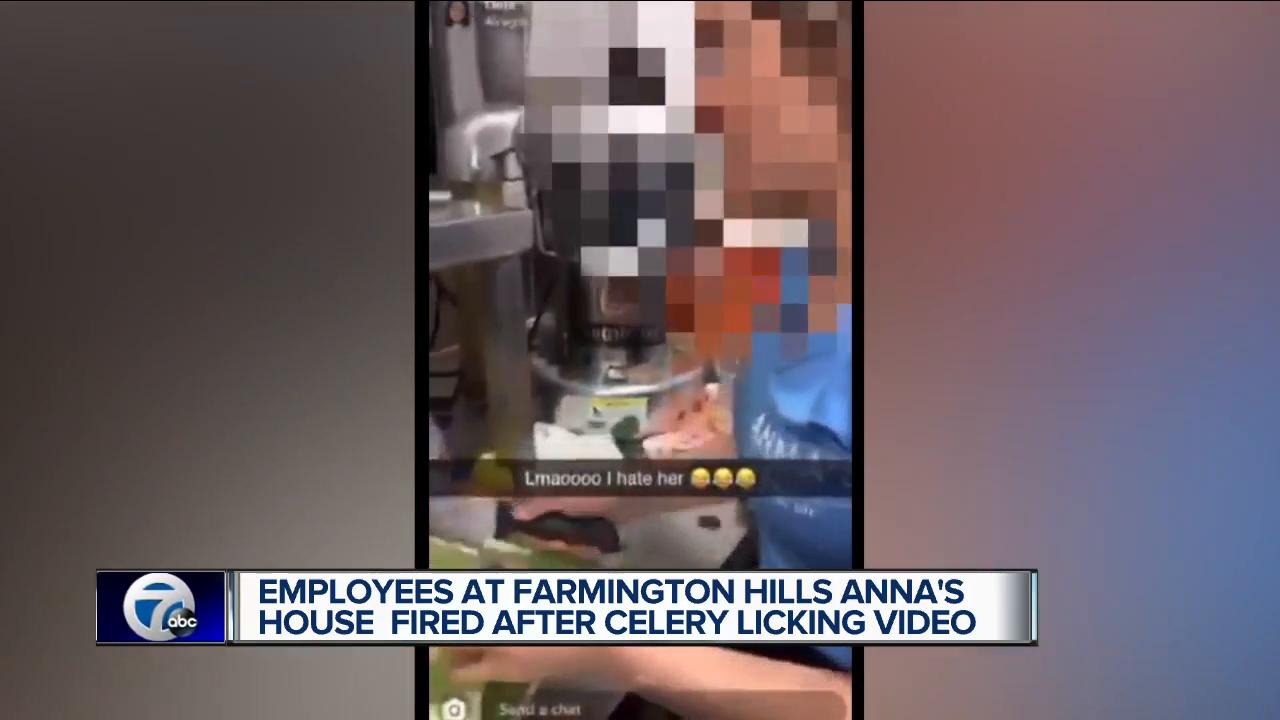 Employees at Anna's House in Farmington Hills fired after celery licking video