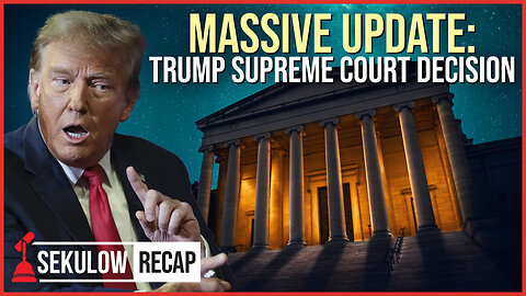 TRUMP IMMUNITY: Latest UPDATE on Supreme Court Appeal