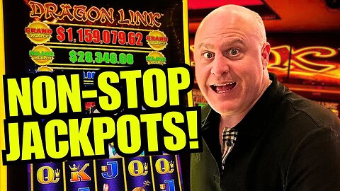 MASSIVE NONSTOP DRAGON LINK JACKPOTS IN VEGAS!!!