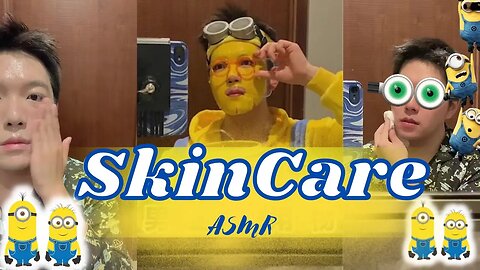 Men's Chinese SkinCare Asmr #skincareasmr #skincarechallenge #asmrskincare #skincareroutine