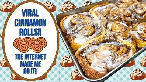 VIRAL CARAMEL CINNAMON ROLLS!! THE INTERNET MADE ME DO IT!!