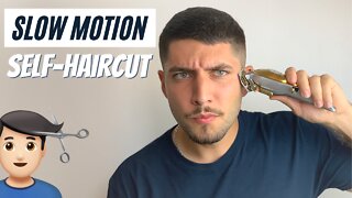 Crispy Cinematic Slow Motion Self-Haircut | How To Cut Your Own Hair
