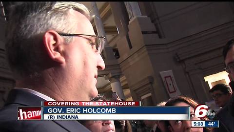 Indiana Governor Eric Holcomb talks about armed teachers in classrooms