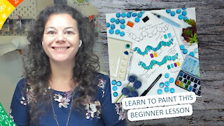 Paint With Me: [Caterpillar] Real-Time Watercolor Tutorial Workshop - Beginners Tips & Tricks