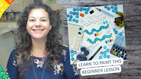 Paint With Me: [Caterpillar] Real-Time Watercolor Tutorial Workshop - Beginners Tips & Tricks