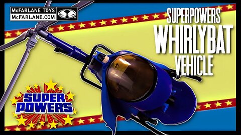 McFarlane Toys DC Super Powers Whirlybat Batman's Aerial Pursuit Copter Vehicle @TheReviewSpot