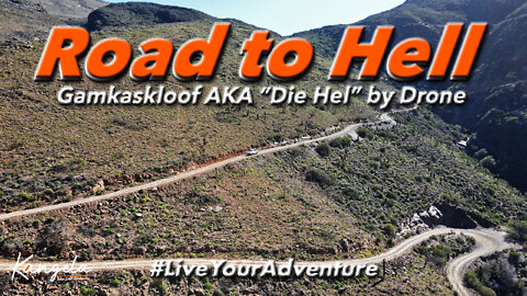 Die Hel Drone View Gamkaskloof AKA "The Hell" South Africa