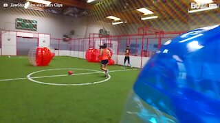 Have you ever played bubble football? 1