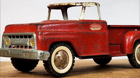 1965 Tonka Pickup Truck and Buddy L Tractor Restoration for Taryl Fixes All!