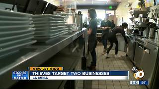 Thieves target two businesses