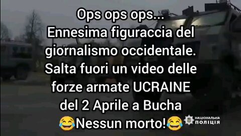 Bucha nuovo video smentisce massacro!!!