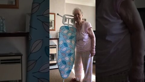 Nan and her new ironing board