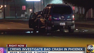 Five people hospitalized after car crash in Phoenix