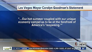 Vegas mayor hopes extreme warmth will kill virus