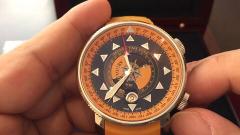 Arnold & Son Scout GMT Orange Automatic Watch Review 1AZBS Y01A K17B