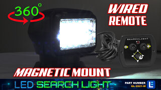 LED Remote Control Search Light Magnetic Mount with Wireless Remote!