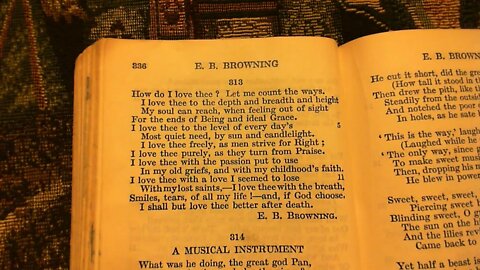 How do I love thee - E. B. Browning