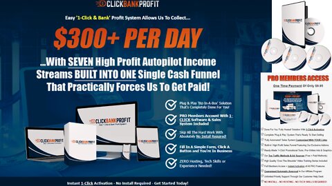 ClickBankProfit Easy '1-Click & Bank' Profit System Allows Us To Collect... 💲 $300+ PER DAY💰