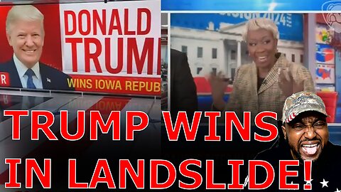 Joy Reid & Liberal Media TRIGGERED INTO RACIAL MELTDOWN OVER TRUMP LANDSLIDE VICTORY In Iowa Caucus!