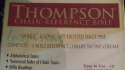 Thompson chain reference bible