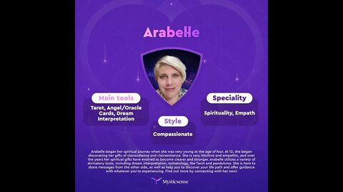 ​@Mysticsense #mysticsense #arabelle #psychictarot #divination #crystals #tarot #dreams #love