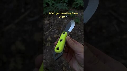 Day Glow G-10 has been a BIG hit recently | Shed Knives #shedknives #shorts