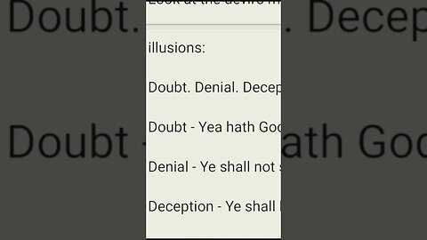 Satan's Trident: Doubt. Denial. Deception.