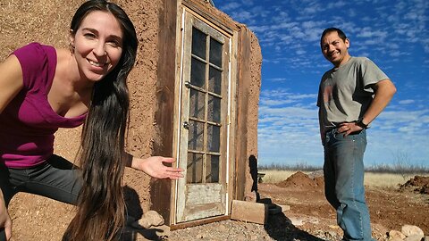 We Added A Rustic Reclaimed Door To Our Self-Built Off-Grid Home